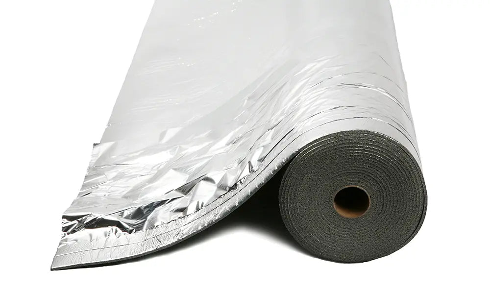 Gulvunderlag Quiet Please M/Alu-Dampspærre og overlap 3,0 mm.