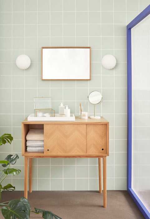 Ripple Glasboks - Sæt af 2 Klar/Messing