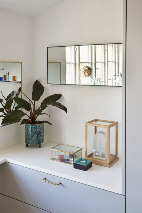 Ripple Glasboks - Sæt af 2 Klar/Messing