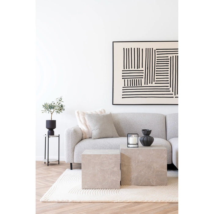 Prague Sofabord - Marmor Look Beige