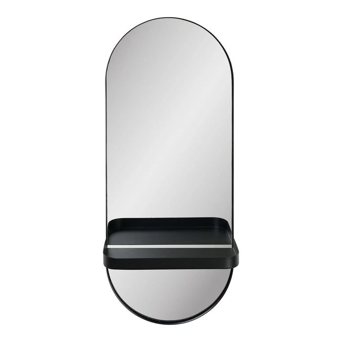 Olbia Spejl m. Metal hylde - Sort