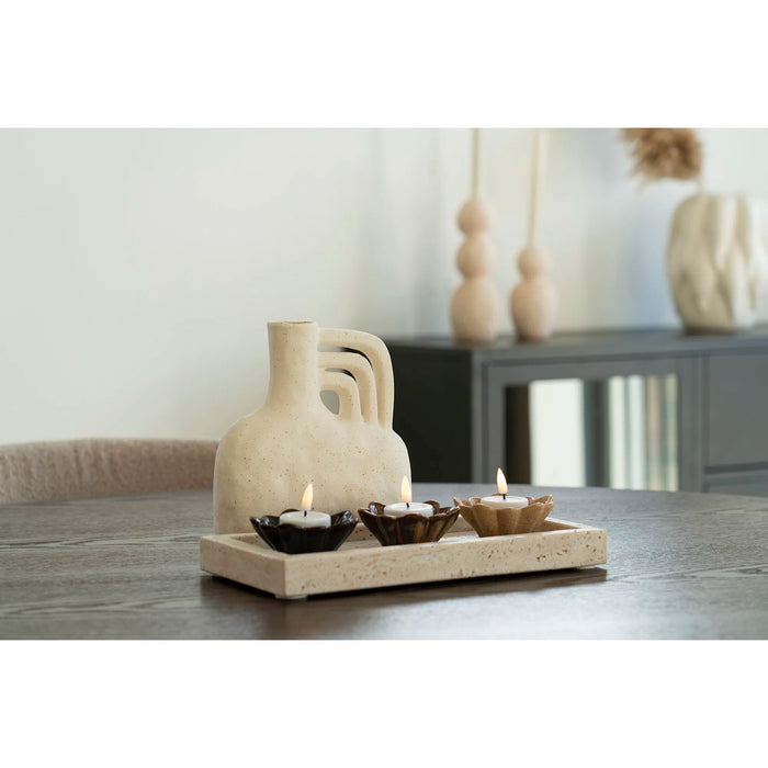 Vase Keramik Beige - 18,5 X 19,5 cm