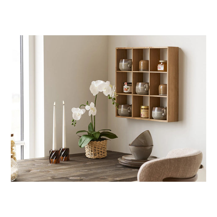 Lysestage Glas - Smoked brun sæt af 2