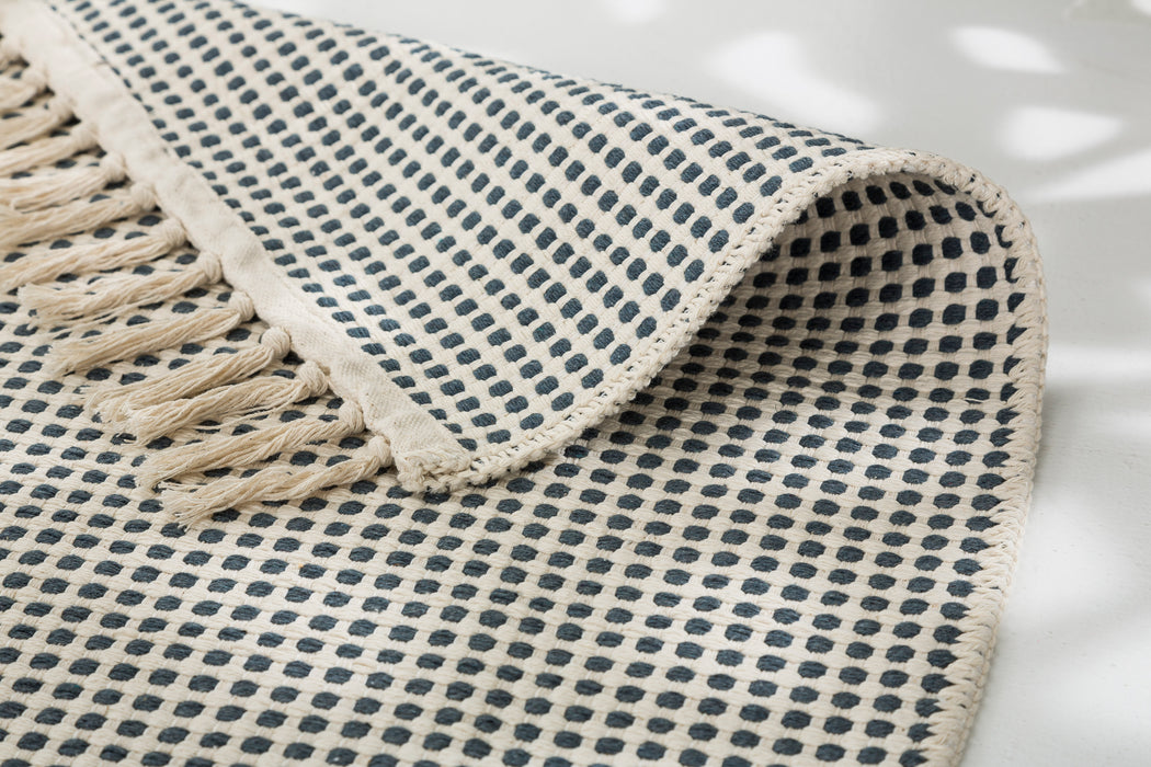 Ebeltoft Tæppe - Lysgrå/Offwhite