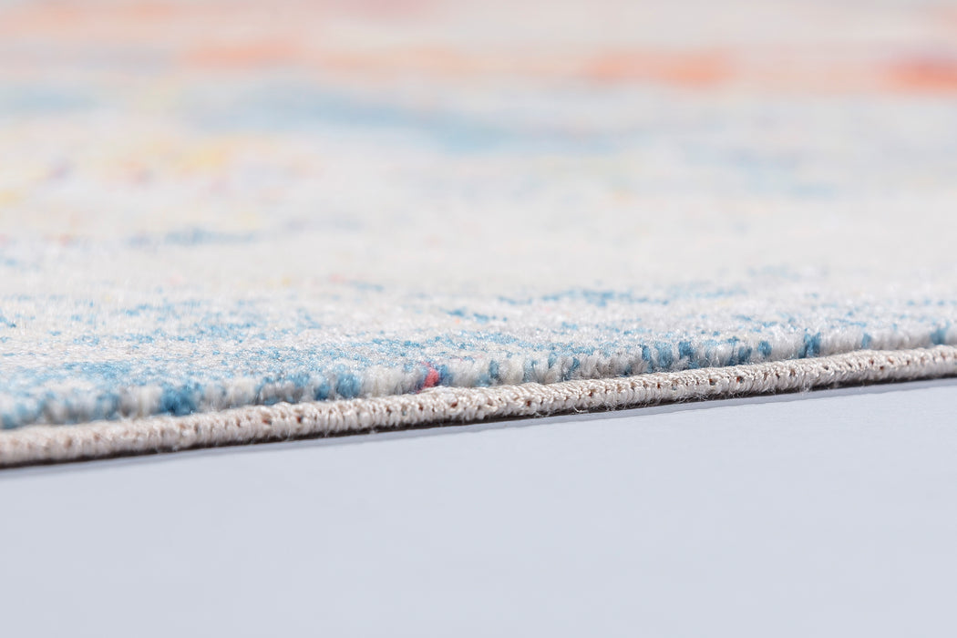 Blokhus Mystik Tæppe - Pastel Blå/Orange