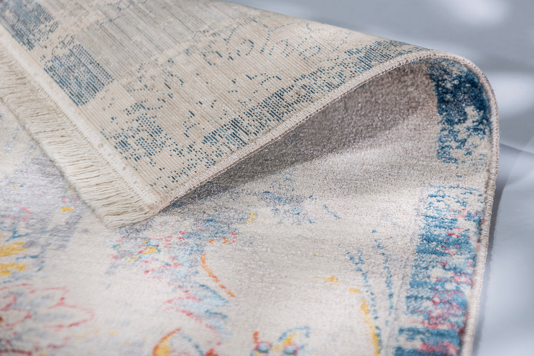 Blokhus Mystik Tæppe - Pastel Blå/Orange