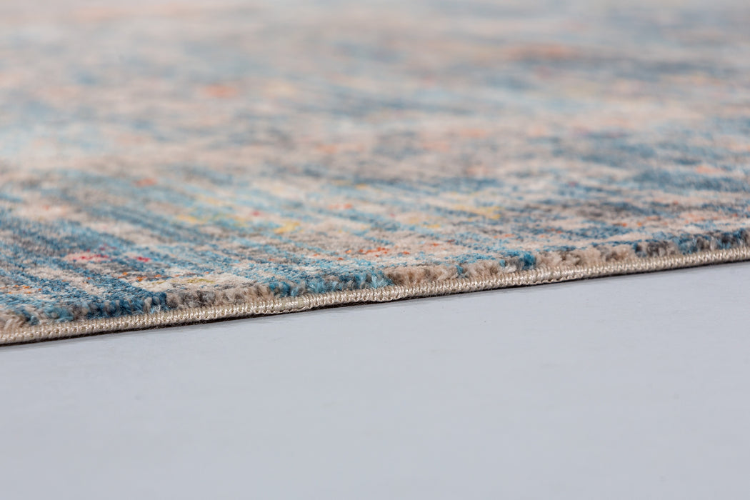 Blokhus Mystik Tæppe - Mørkeblå/Orange