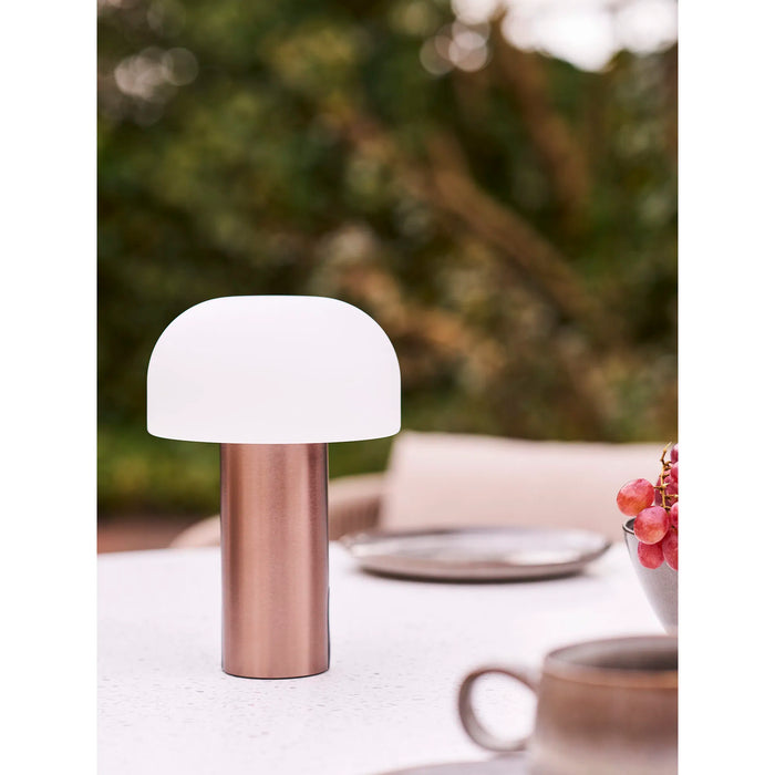 Soham Led Lampe - Hvid/Kobber