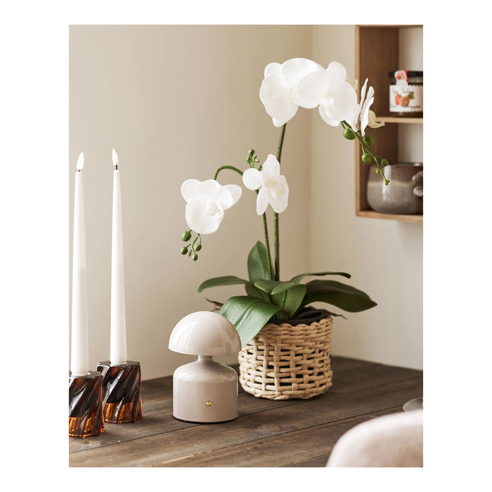 Aulla LED Bordlampe Metal/plastik - Genopladelig, grå