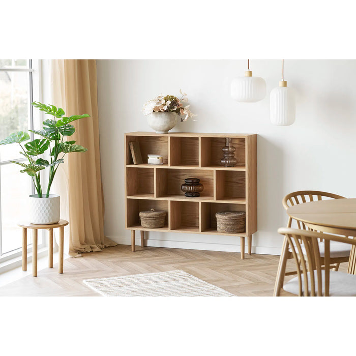 Argalo Pendel Glas/træ - Hvid ø20 cm