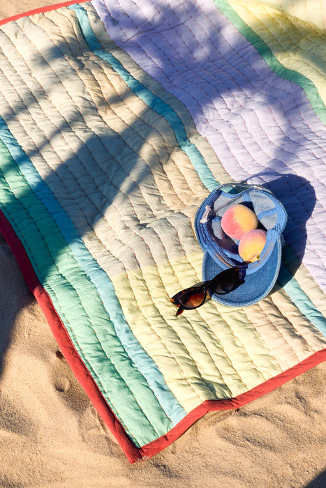 Pavilion Plaid Block Coral/ Flerfarve