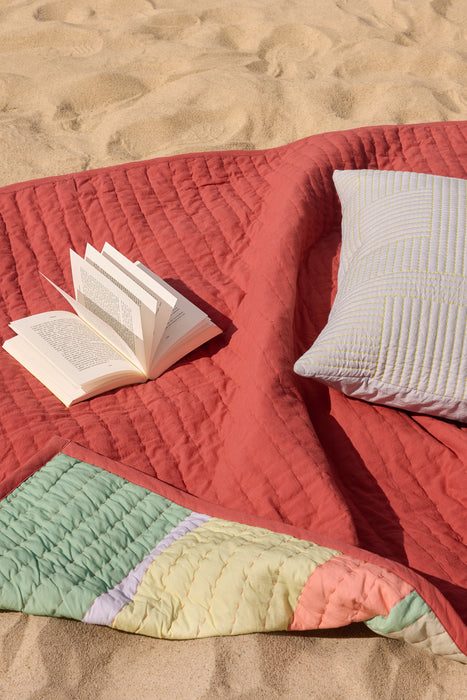 Pavilion Plaid Block Coral/ Flerfarve