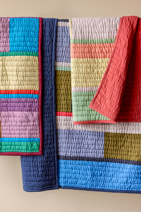 Pavilion Plaid Block Coral/ Flerfarve