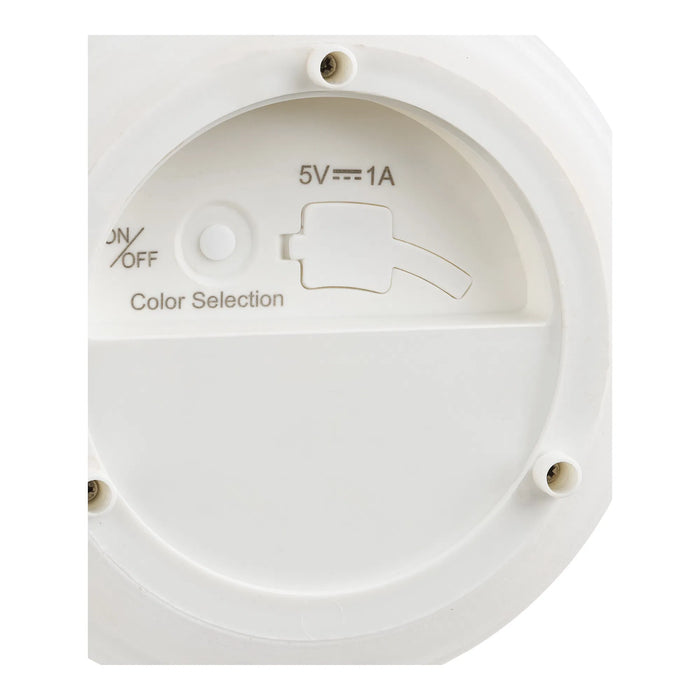 Derry Led Lampe - Hvid Ø 13 x H 12 cm