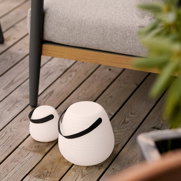 Derry LED Lampe - Hvid Ø21 x H21 cm