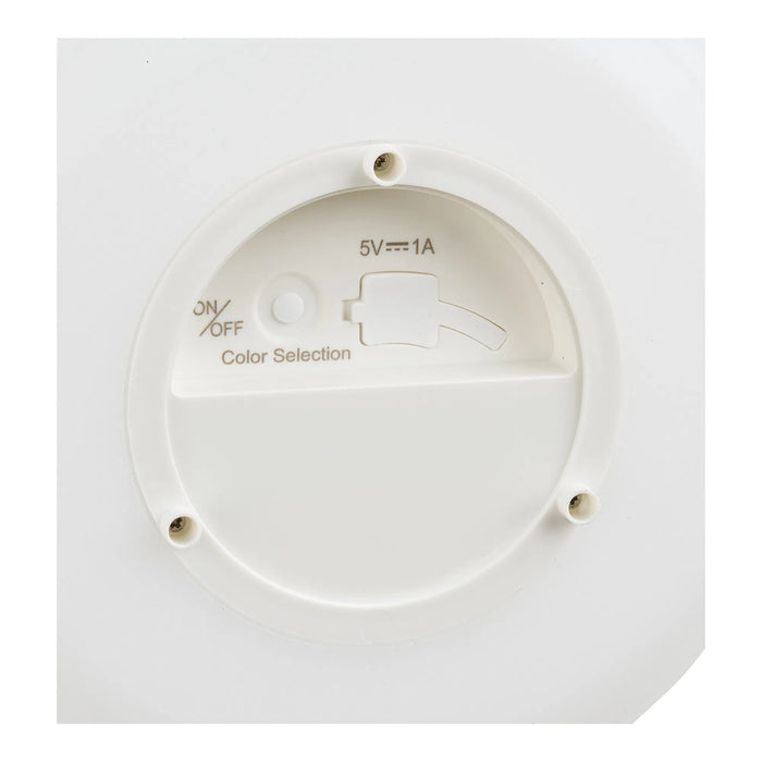 Derry LED Lampe - Hvid Ø21 x H21 cm