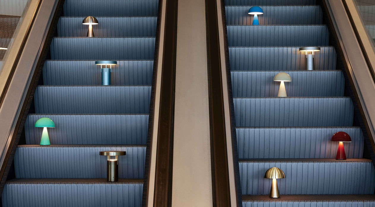 Mush Transportabel Lampe Nikkel