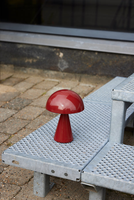 Mush Transportabel Lampe Rød