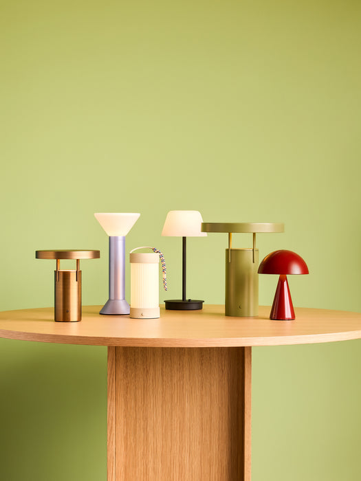 Mush Transportabel Lampe Rød