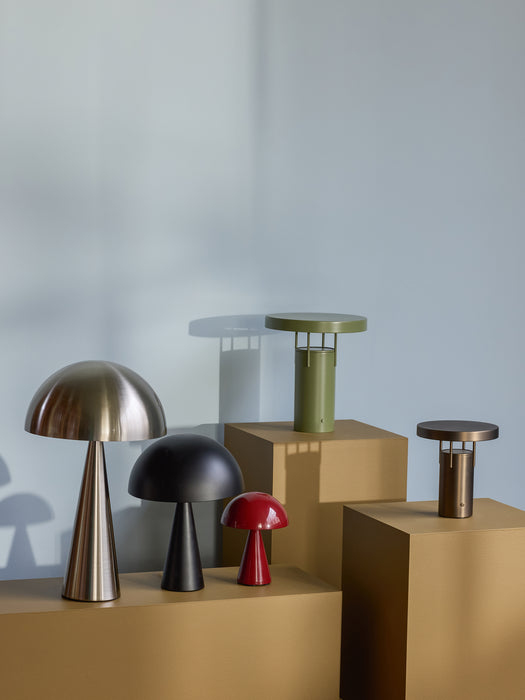 Mush Transportabel Lampe Rød