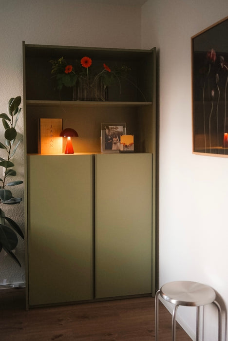 Mush Transportabel Lampe Rød