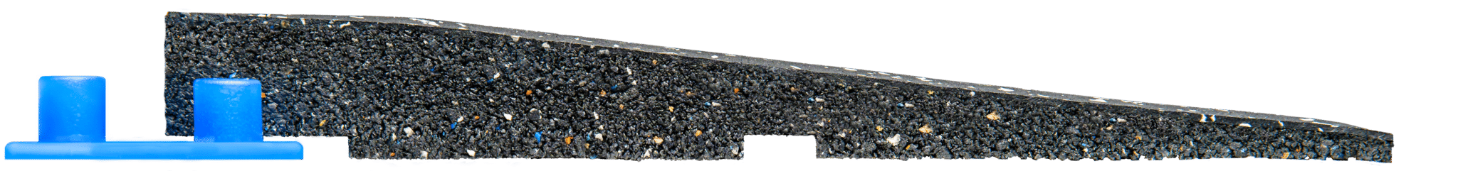 Fitness/gummi Rampe X-Connect - 25 x 100 x 2 cm.