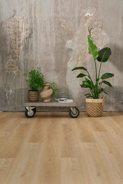 Restparti 2,46 kvm - Timberman LVT Akustikgulv Aurora Nebraska Oak