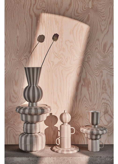 Toppu Vase - Round Clay