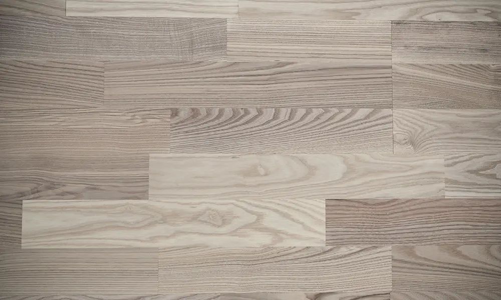 Ask Lamelparket 3-stav, Hvid, Matlak