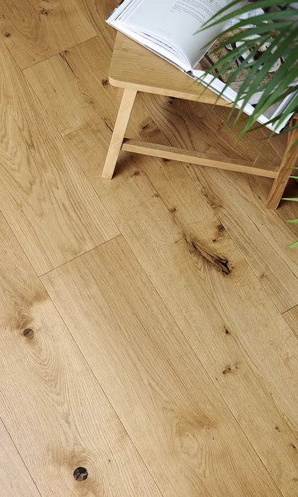 Eg Herregårdsplank 260 mm - Natur Matlak, Rustik, Børstet